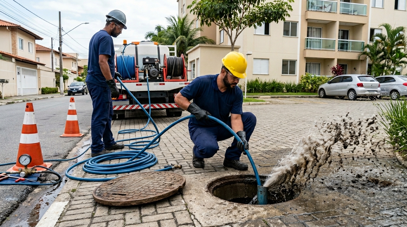 Desobstrução com Alta Pressão em Cuiabá‑MT