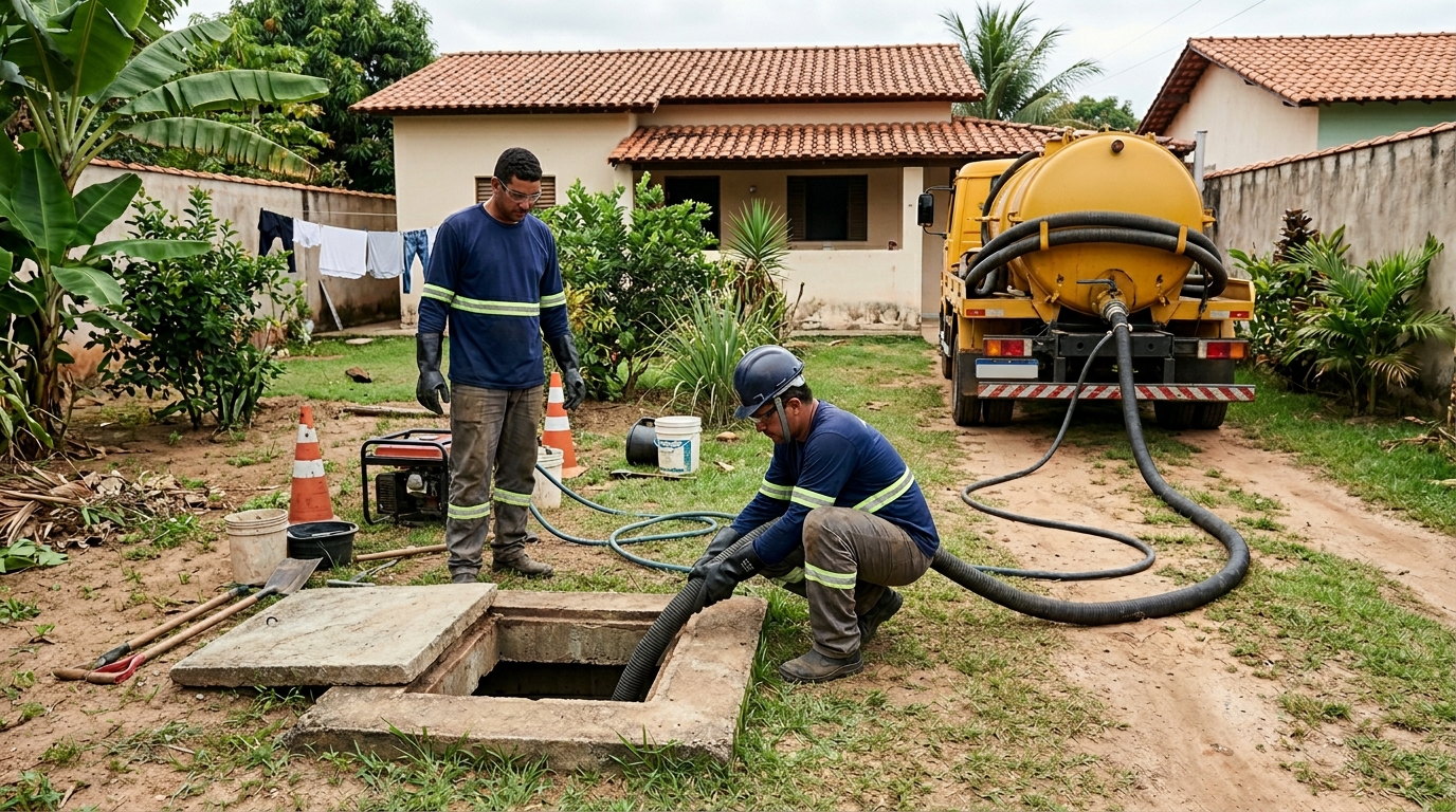 Desentupimento de fossa perto de mim em Cuiabá-MT