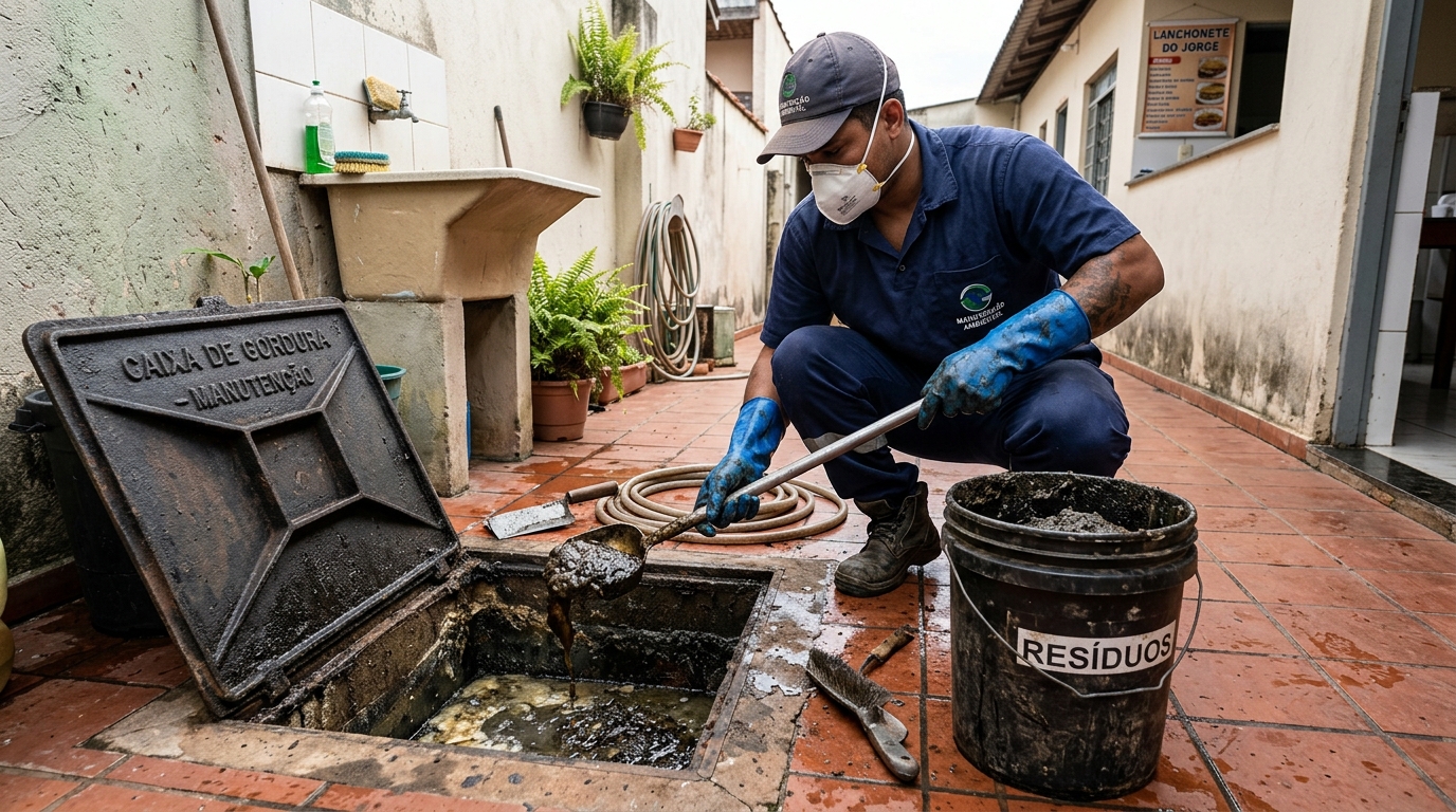 Manutenção de Caixa de Gordura em Cuiabá‑MT
